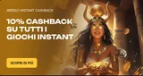 Cashback settimanale istantaneo
